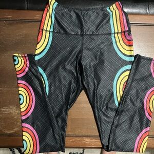 Yoga Democracy Double Rainbow leggings size S
